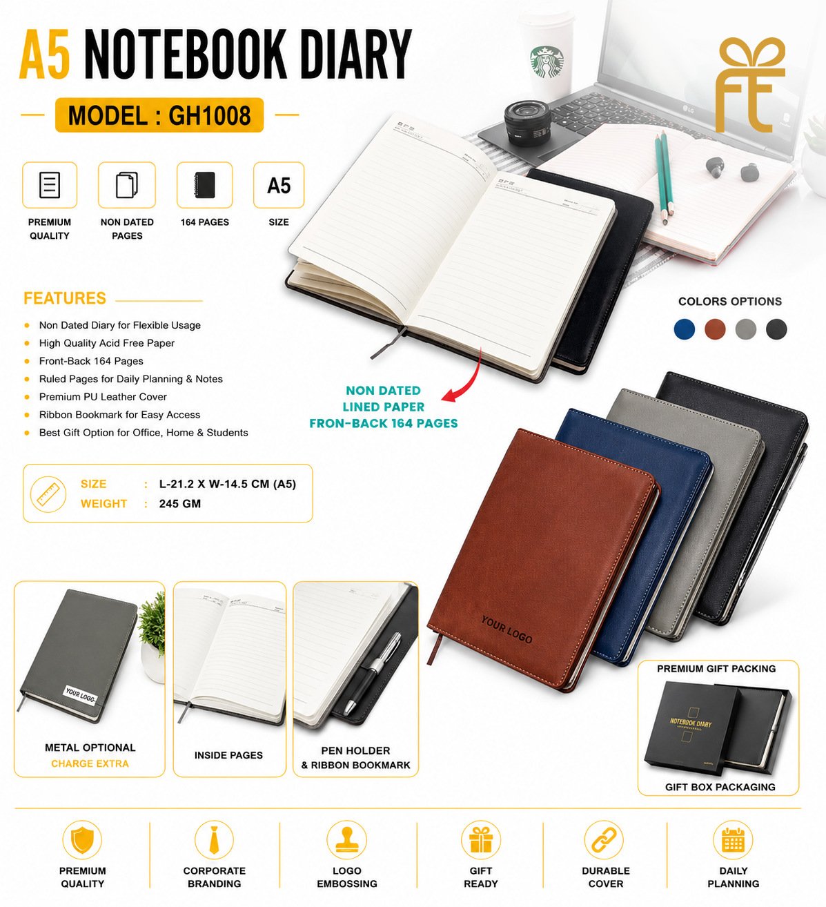 A5 NOTEBOOK DIARY