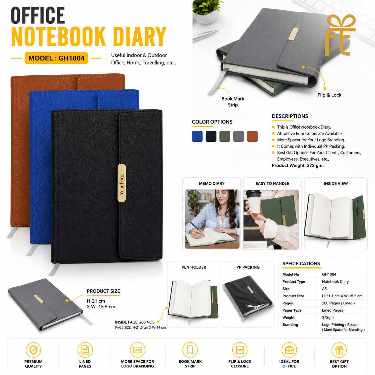 OFFICE NOTEBOOK DIARY
