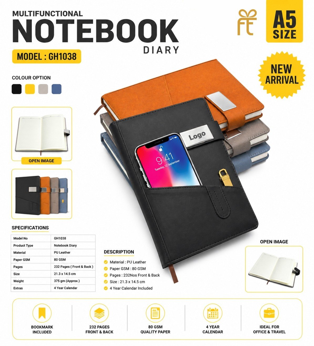 MULTI FUNCTIONAL NOTEBOOK