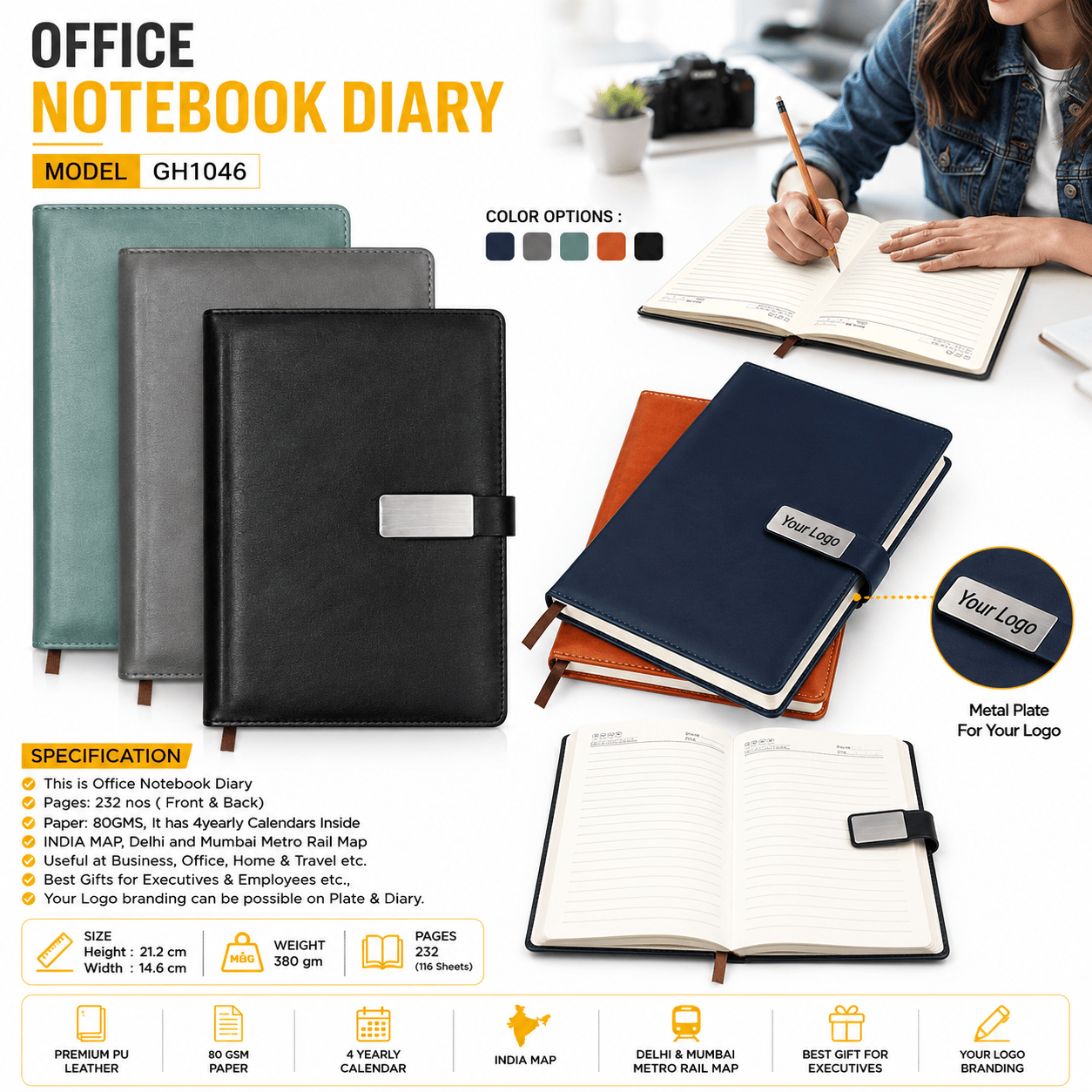 OFFICE NOTEBOOK DIARY