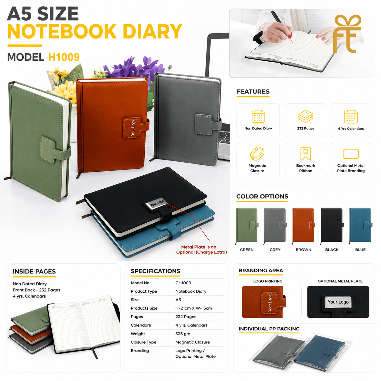 A5 SIZE NOTEBOOK DIARY