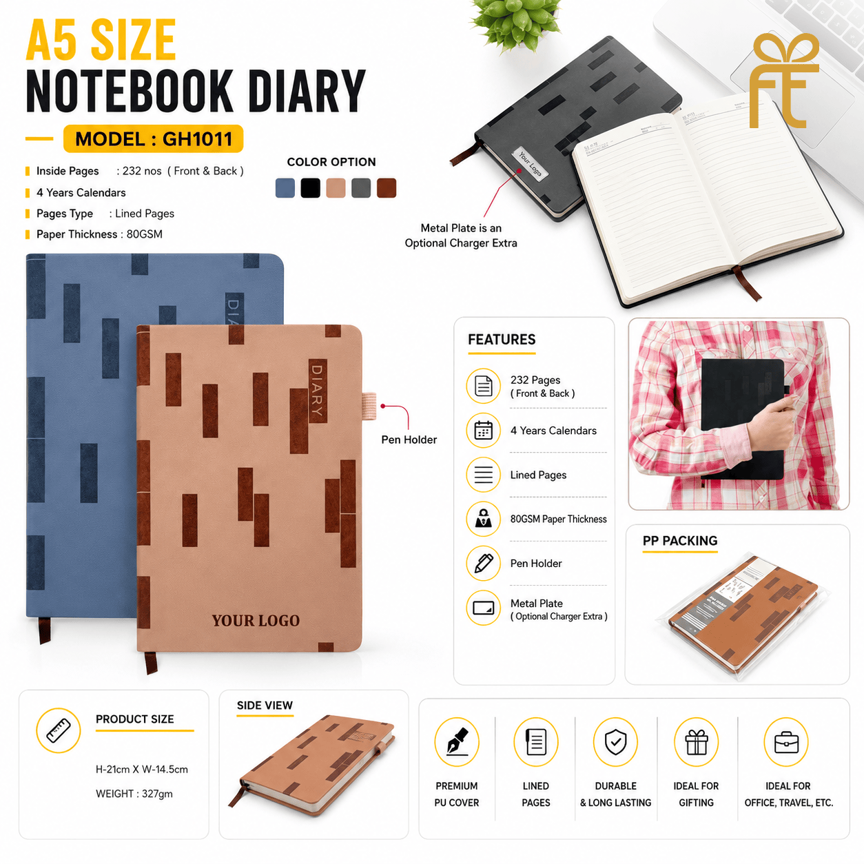A5 SIZE NOTEBOOK DIARY