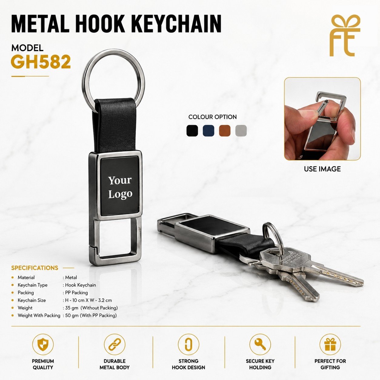 METAL HOOK KEY CHAIN