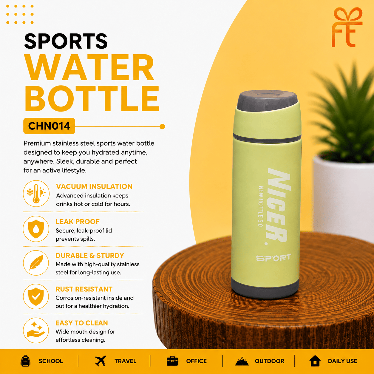 SPORTS WATER BOTTLE 