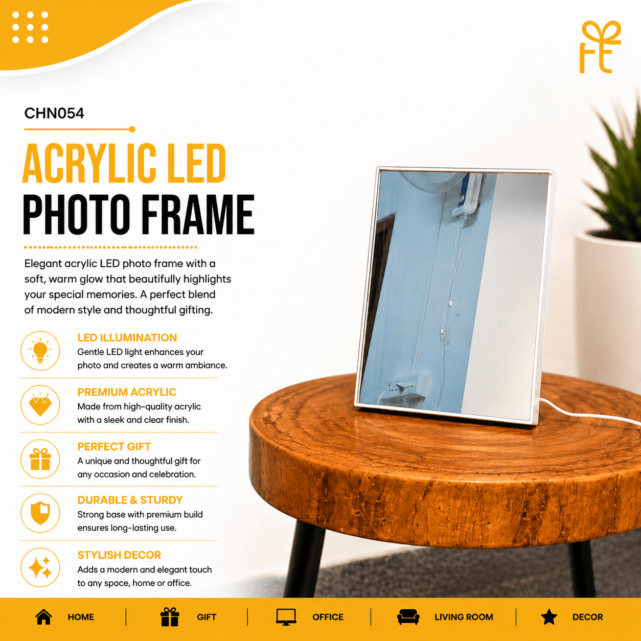 ACRYLIC LED PHOTO FRAME
