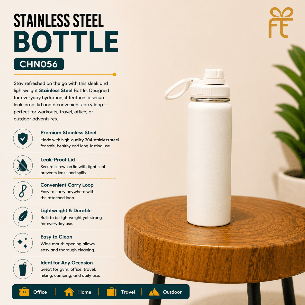STAINLESS STEEL WATER BOTTLES
