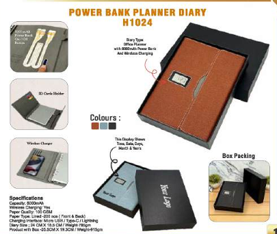 POWER BANK PLANNER DIARY 