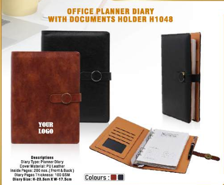 OFFICE  PLANNER DIARY WITH DOCUMENTS HOLDER 