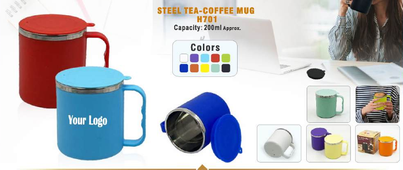 STEEL TEA COFFEE MUG 