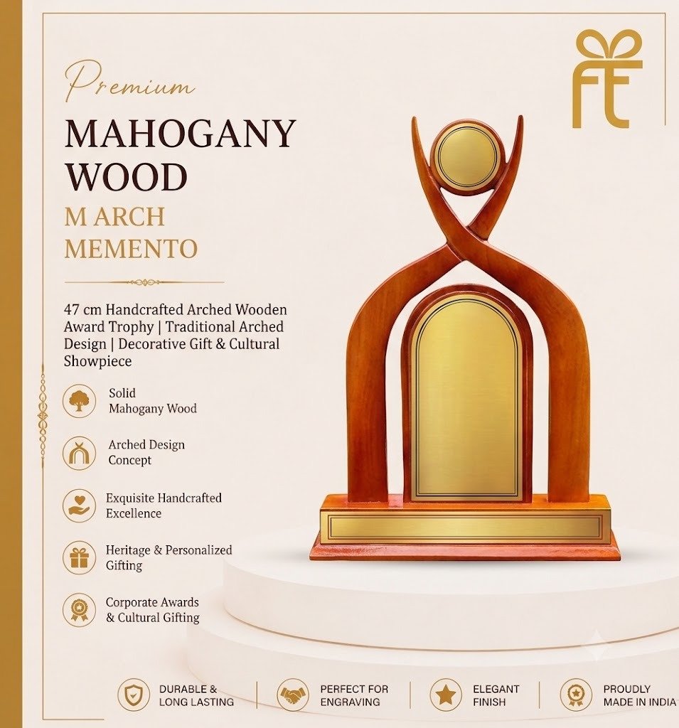 PREMIUM MAHOGANY WOOD MARCH MEMENTO
