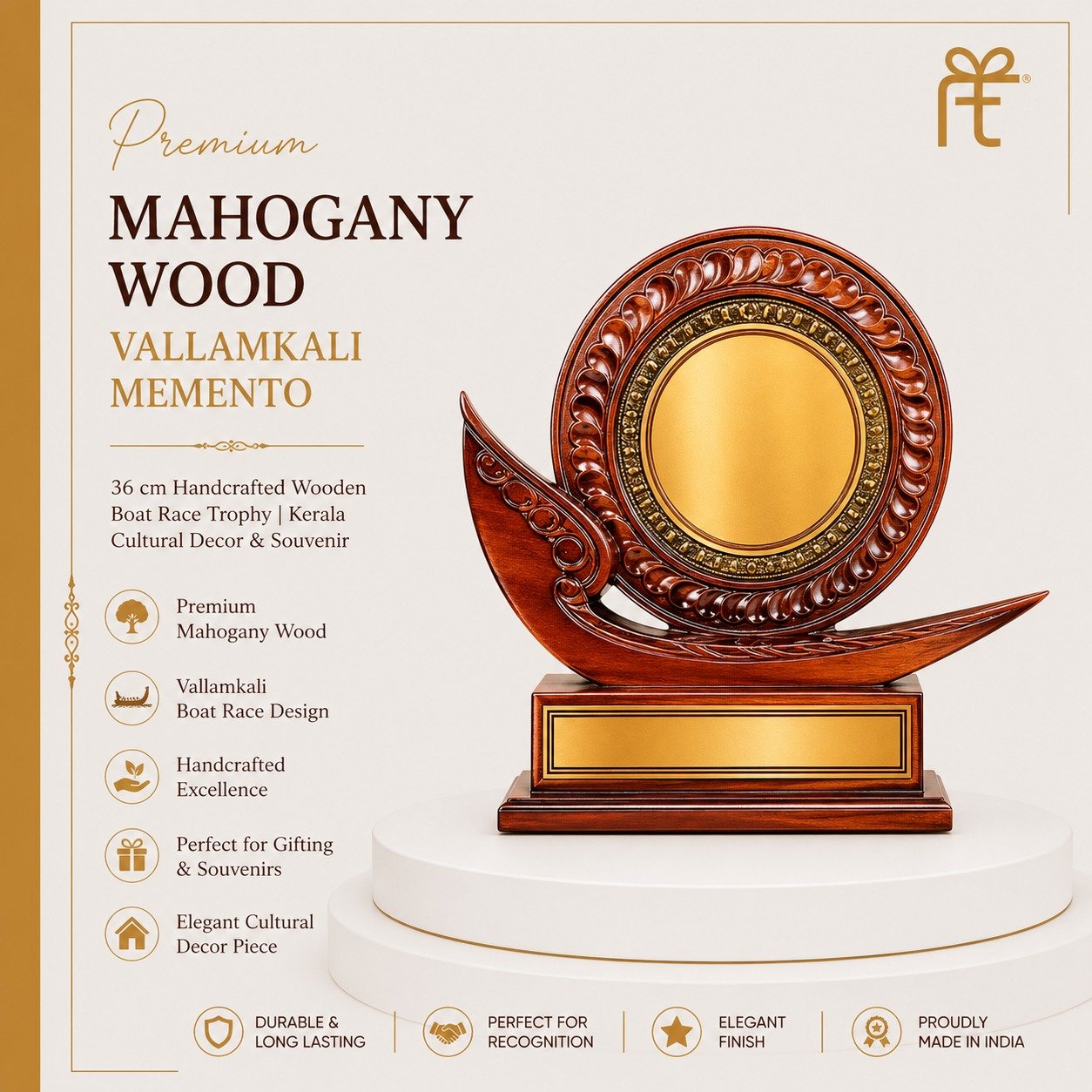 PREMIUM MAHOGANY VALLAMKALI MEMENTO