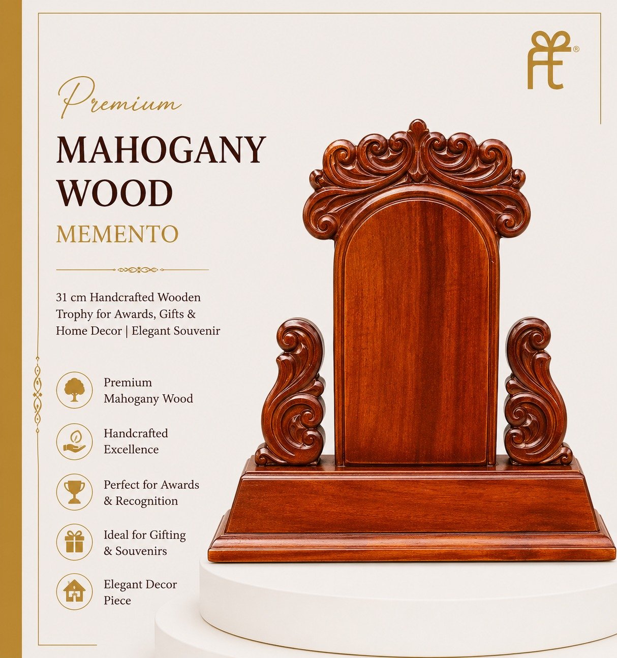 PREMIUM MAHOGANY WOOD MEMENTO
