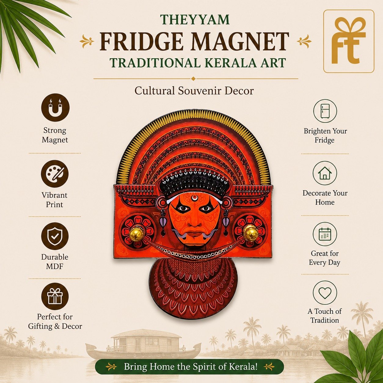 THEYYAM FRIDGE MAGNET