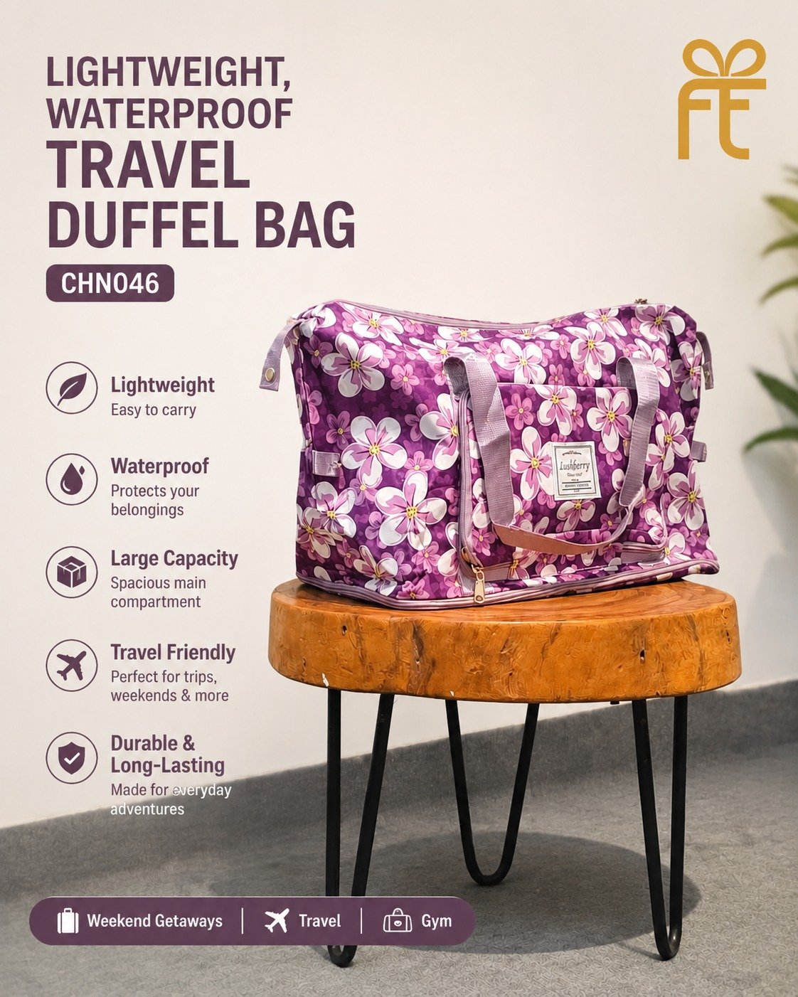  TRAVEL DUFFEL BAG